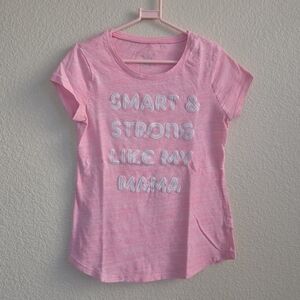Justice Pink Tee - Smart & Strong Like My Mama